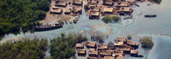 Polluted river in Ogoniland
